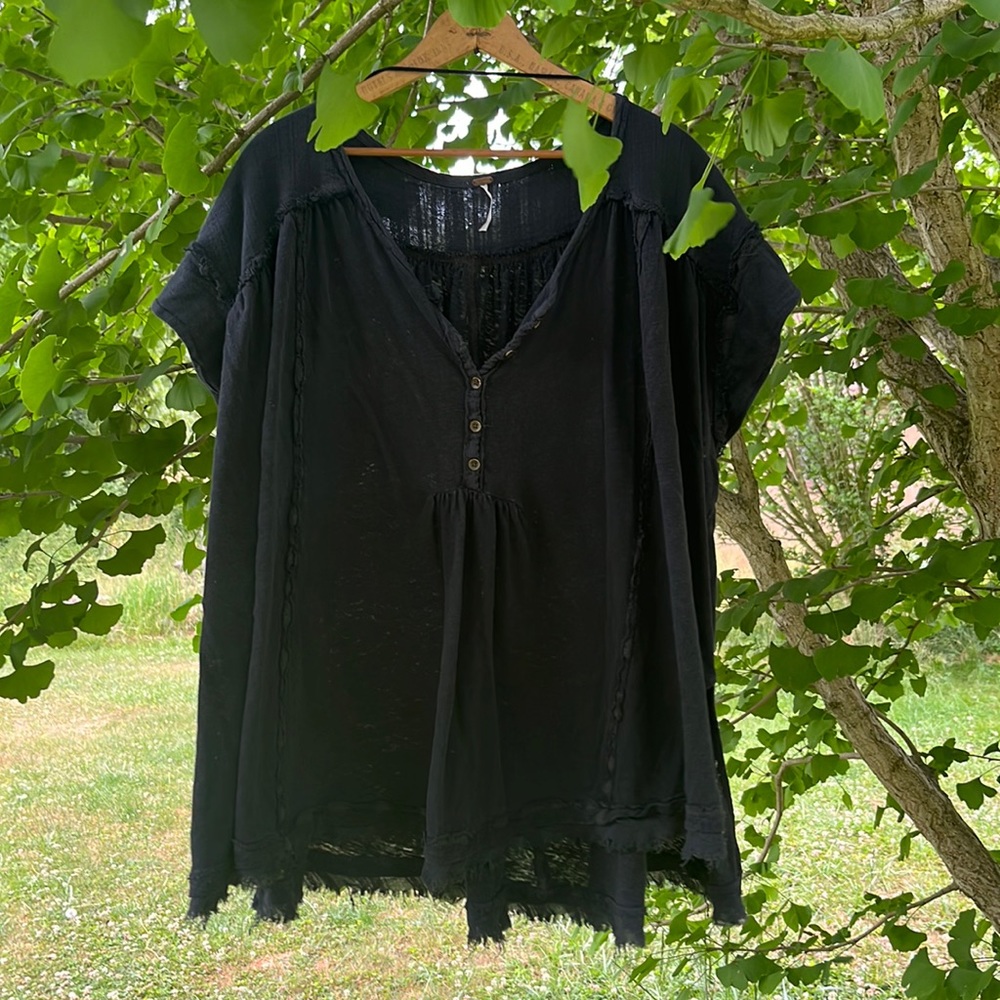 Large Free People Short Sleeve Tunic